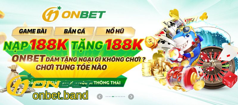 Giao diện Onbet khá sinh động với gam màu tươi sáng
