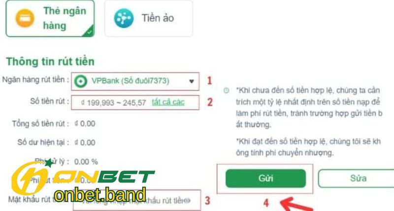 Rút Tiền Onbet Nhanh, Bảo Mật Với Hệ Thống Hiện Đại